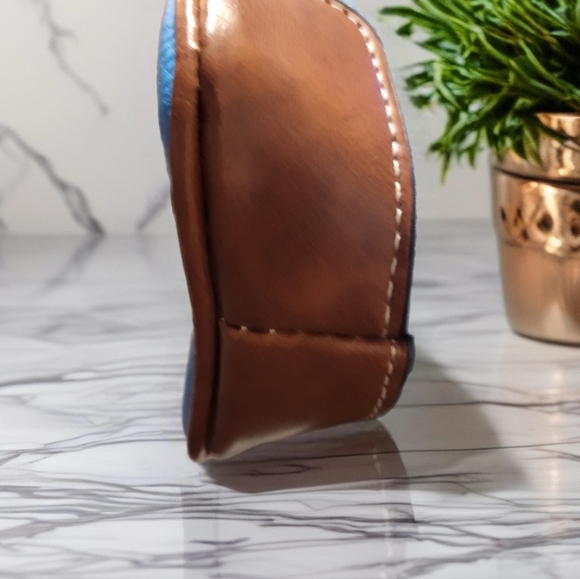 DOONEY AND BURKE BLUE AND Brown Crossbody Bag. Excellent Condition. Like New. - Picture 6 of 7